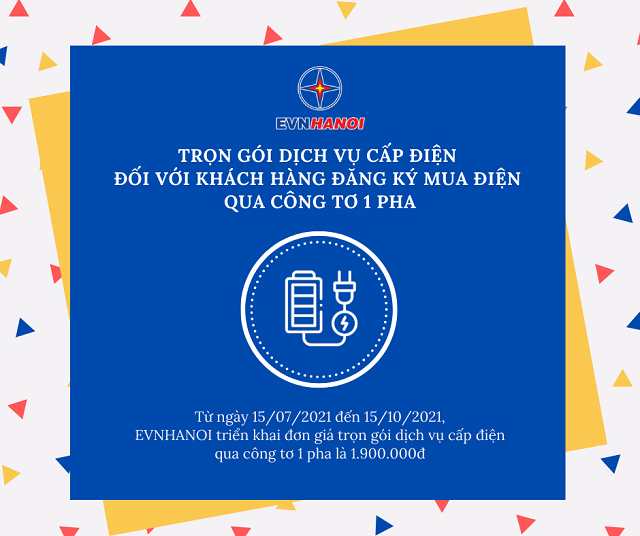 EVNHANOI triển khai thực hiện giá trọn gói dịch vụ cấp điện