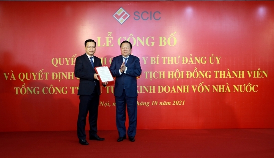 Công bố và trao Quyết định của Thủ tướng bổ nhiệm Chủ tịch HĐTV, Bí thư Đảng ủy SCIC