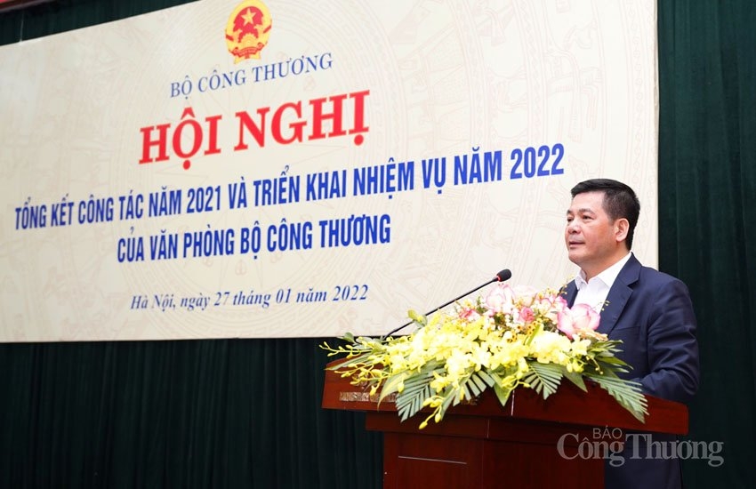 Bộ trưởng Nguyễn Hồng Diên chỉ đạo 5 nhóm nhiệm vụ trong công tác văn phòng năm 2022
