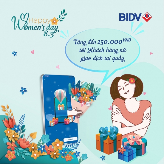 BIDV cảm ơn khách hàng nữ với hàng ngàn quà tặng