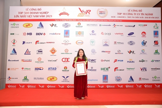 Herbalife Việt Nam được vinh danh top 500 công ty lớn nhất Việt Nam 2021