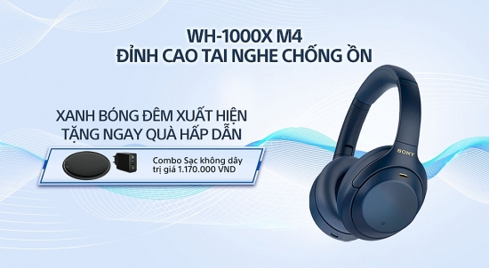 Sony giới thiệu tai nghe chống ồn WH-1000XM4 phiên bản xanh bóng đêm