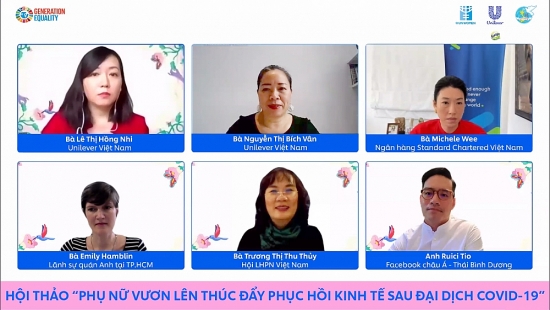 Phụ nữ vươn lên thúc đẩy phục hồi kinh tế sau đại dịch Covid-19