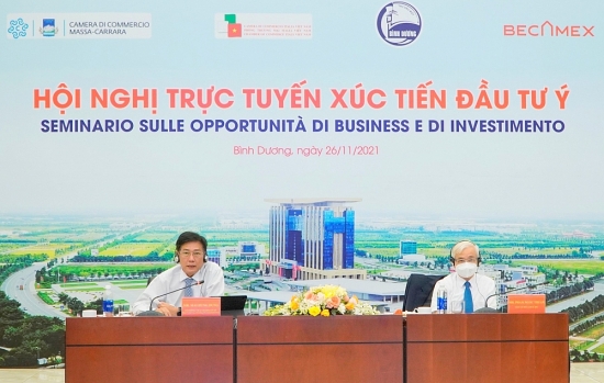 Doanh nghiệp Ý quan tâm đầu tư vào ngành công nghiệp chế biến, năng lượng sạch của Bình Dương
