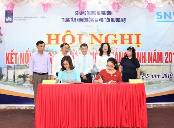 Quảng Bình: 16 biên bản hợp tác được ký tại hội nghị kết nối cung cầu năm 2019