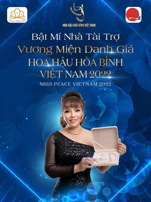 Nhà sáng lập ngọc trai Queen Pearl PQ ngồi "ghế nóng" cuộc thi Hoa hậu Hòa bình 2022