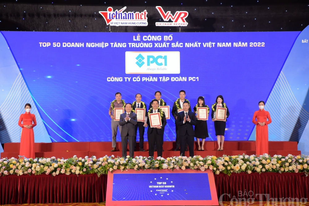 Công ty Cổ phần Tập đoàn PC1 được vinh danh tại bảng xếp hạng Fast 500