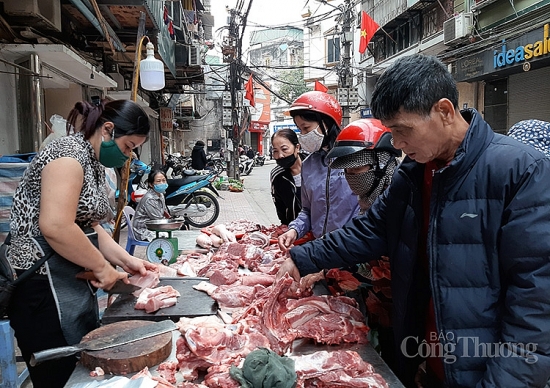 Tháng 1/2021, giá thịt lợn trên cả nước có xu hướng tăng trở lại