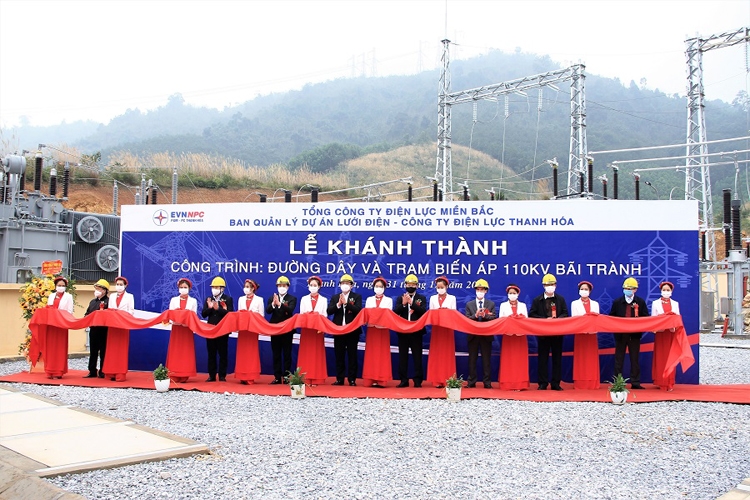 Khánh thành công trình đường dây và Trạm biến áp 110 kV Bãi Trành