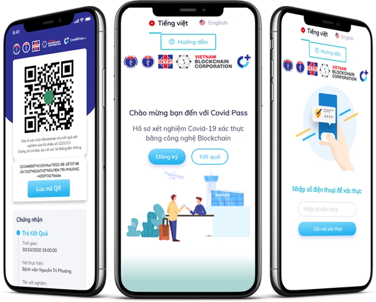 CovidPass.vn - Hồ sơ xét nghiệm Covid-19 xác thực bằng công nghệ Blockchain