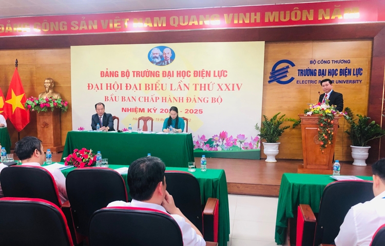 Đại hội Đảng bộ Đại học Điện lực khóa XXIV, nhiệm kỳ 2020-2025