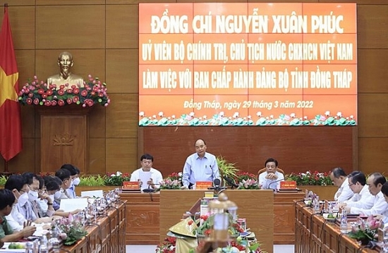 Chủ tịch nước làm việc tại Đồng Tháp về phát triển kinh tế tập thể
