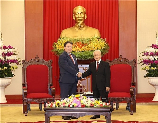 Tổng Bí thư Nguyễn Phú Trọng tiếp Đại sứ Hoa Kỳ tại Việt Nam