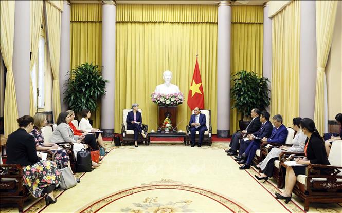 Chủ tịch nước Nguyễn Xuân Phúc tiếp Bộ trưởng Ngoại giao Australia