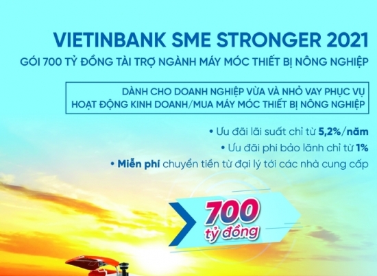 VietinBank tung gói 700 tỷ đồng tài trợ ngành máy móc thiết bị nông nghiệp
