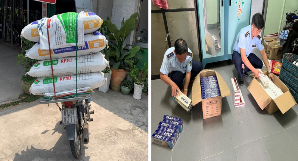 Phát hiện 2.600 bao thuốc lá điếu nhập lậu tại Đồng Tháp